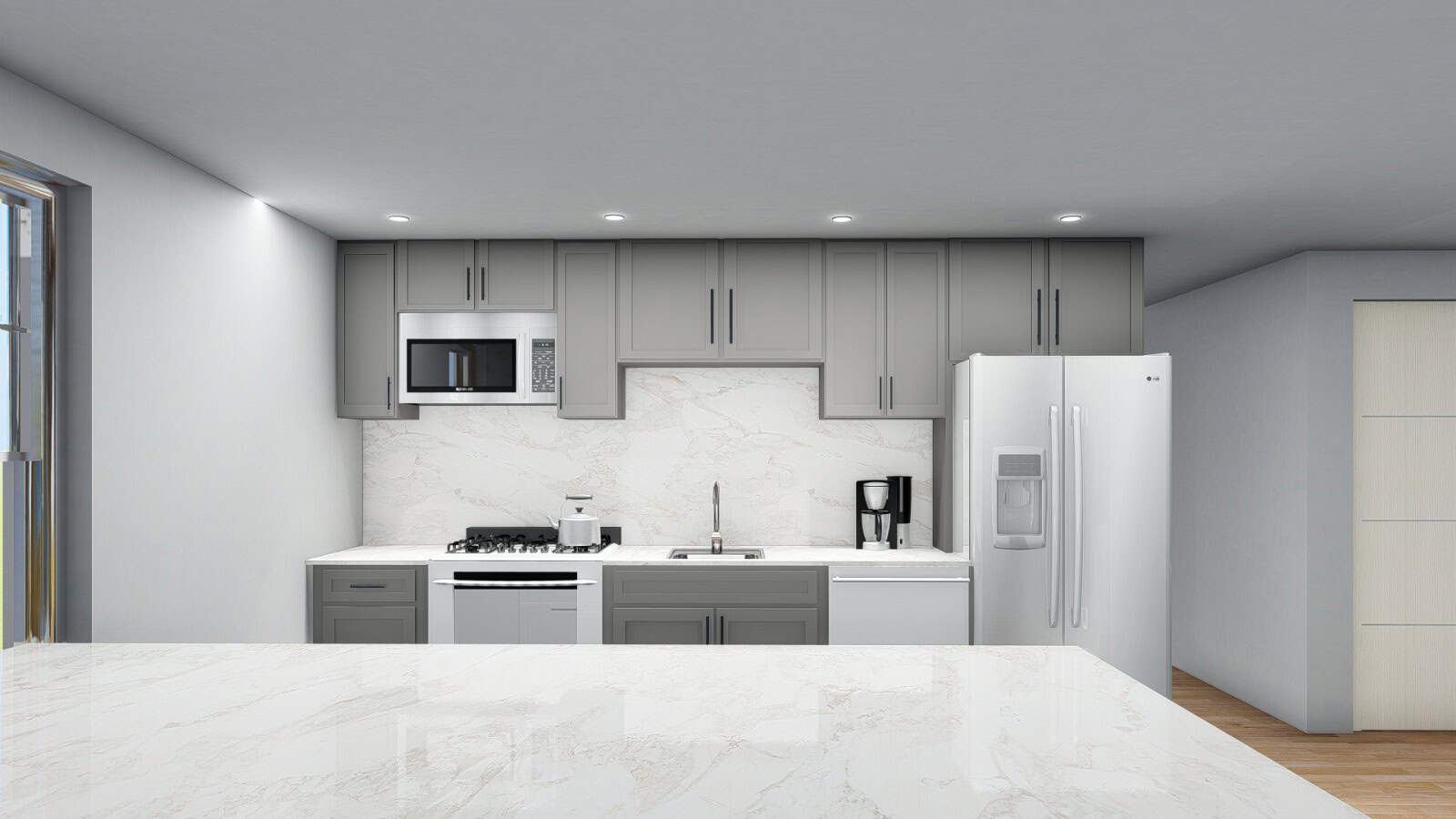 750 Sq Ft House Plans 1 Bedroom - 36x25 L-Shape 1BR/1BA