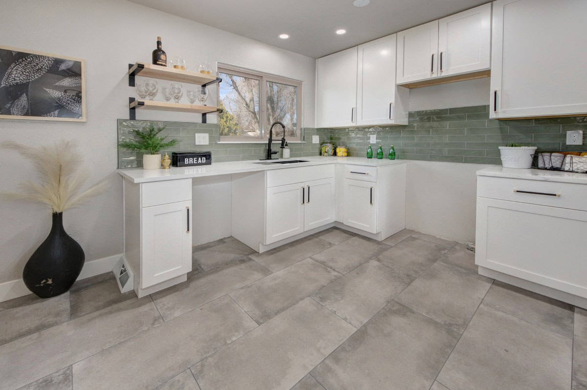 Home addition made in a kitchen space