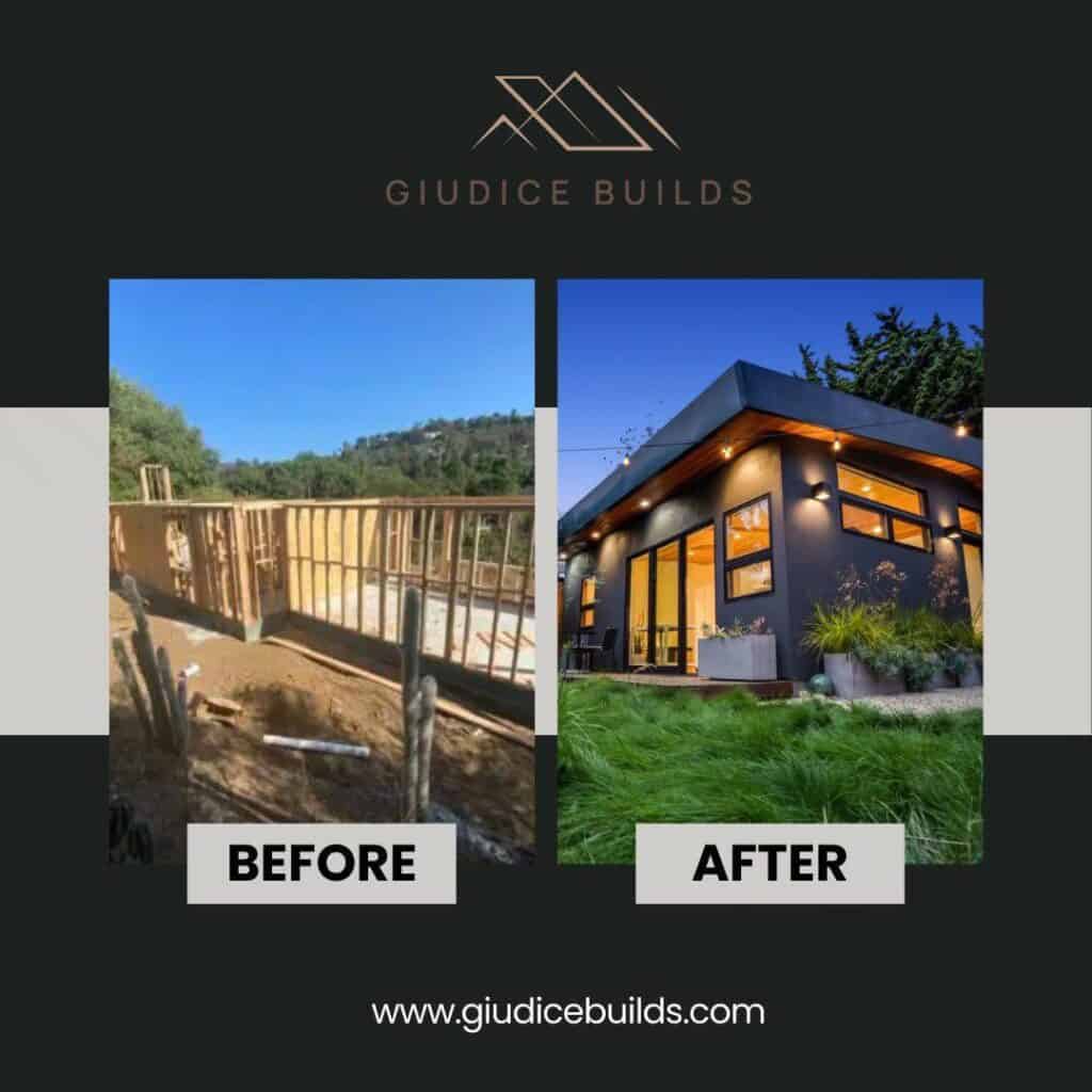 custom home before after