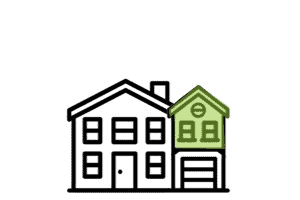 Home addition made in a kitchen space