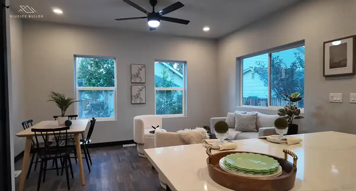 Home addition made in a kitchen space